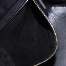 Christian Dior Lady Dior Studs Hand Bag Leather 2way Black Gold Auth ki6712M-24