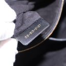 Christian Dior Lady Dior Studs Hand Bag Leather 2way Black Gold Auth ki6712M-26