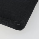 FENDI Zucchino Canvas Shoulder Bag Black Silver 8BR042 Auth ki6713A-15