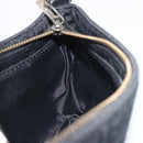 FENDI Zucchino Canvas Shoulder Bag Black Silver 8BR042 Auth ki6713A-19