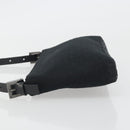 FENDI Zucchino Canvas Shoulder Bag Black Silver 8BR042 Auth ki6713A-4