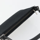 FENDI Zucchino Canvas Shoulder Bag Black Silver 8BR042 Auth ki6713A-6