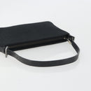 FENDI Zucchino Canvas Shoulder Bag Black Silver 8BR042 Auth ki6713A-7