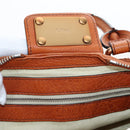 Chloe Paddington Hand Bag Leather Brown Gold Tone Auth ki6714M-17