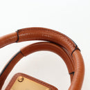 Chloe Paddington Hand Bag Leather Brown Gold Tone Auth ki6714M-8