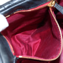Miu Miu Matelasse Tote Bag Leather 2way Black Gold Tone Auth ki6716V-25