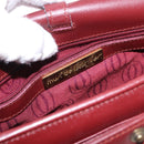 CARTIER Must Line Shoulder Bag Leather Bordeaux Gold Tone Auth ki6718A-11
