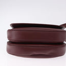 CARTIER Must Line Shoulder Bag Leather Bordeaux Gold Tone Auth ki6718A-5