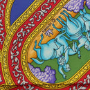 HERMES Carre 90 Scarf Silk Blue Red Auth ki6719-11