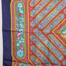 HERMES Carre 90 Scarf Silk Blue Red Auth ki6719-5
