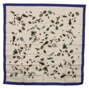HERMES Carre 90 Scarf Silk Blue White Auth ki6720M-1