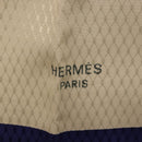 HERMES Carre 90 Scarf Silk Blue White Auth ki6720M-11