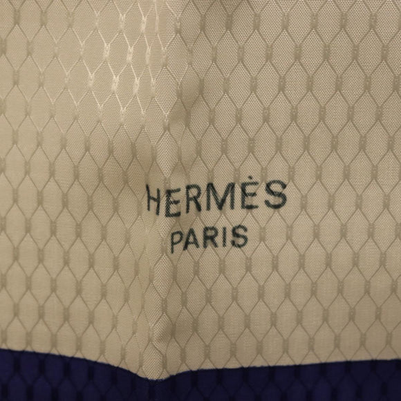 HERMES Carre 90 Scarf Silk Blue White Auth ki6720M