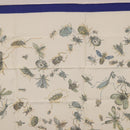 HERMES Carre 90 Scarf Silk Blue White Auth ki6720M-15