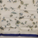 HERMES Carre 90 Scarf Silk Blue White Auth ki6720M-21