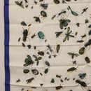 HERMES Carre 90 Scarf Silk Blue White Auth ki6720M-5