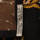 HERMES Carre 90 Scarf Silk ""PiERRES d' ORiENT et d' OCCiDENT Black Auth ki6722-13