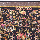 HERMES Carre 90 Scarf Silk ""PiERRES d' ORiENT et d' OCCiDENT Black Auth ki6722-3