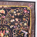 HERMES Carre 90 Scarf Silk ""PiERRES d' ORiENT et d' OCCiDENT Black Auth ki6722-4