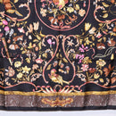 HERMES Carre 90 Scarf Silk ""PiERRES d' ORiENT et d' OCCiDENT Black Auth ki6722-9