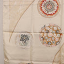 HERMES Carre 90 Scarf Silk Beige Auth ki6723M-16
