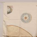HERMES Carre 90 Scarf Silk Beige Auth ki6723M-2