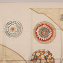 HERMES Carre 90 Scarf Silk Beige Auth ki6723M-3