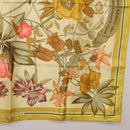 HERMES Carre 90 Scarf Silk Yellow Auth ki6725-10