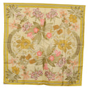 HERMES Carre 90 Scarf Silk Yellow Auth ki6725-13