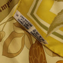 HERMES Carre 90 Scarf Silk Yellow Auth ki6725-14