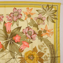 HERMES Carre 90 Scarf Silk Yellow Auth ki6725-4