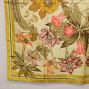 HERMES Carre 90 Scarf Silk Yellow Auth ki6725-8