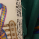 HERMES Carre 90 Scarf Silk ""LES RUBANS DU CHEVAL"" Green White Auth ki6726-14