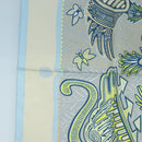 HERMES Carre 90 Scarf Silk ”LEGENDE KUNA PEUPLE DE PANAMA"" Blue Auth ki6728M-5