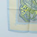 HERMES Carre 90 Scarf Silk ”LEGENDE KUNA PEUPLE DE PANAMA"" Blue Auth ki6728M-8