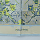 HERMES Carre 90 Scarf Silk ”LEGENDE KUNA PEUPLE DE PANAMA"" Blue Auth ki6728M-9