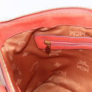 MCM Vicetos Tote Bag PVC Leather 2way Brown Gold Tone Auth ki6729A-22