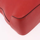 GUCCI Hobo Shoulder Bag Leather Orange Gold Tone 336659 Auth ki6731V-12