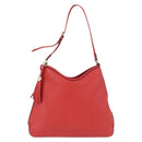 GUCCI Hobo Shoulder Bag Leather Orange Gold Tone 336659 Auth ki6731V-2