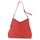 GUCCI Hobo Shoulder Bag Leather Orange Gold Tone 336659 Auth ki6731V-3
