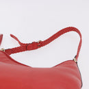 GUCCI Hobo Shoulder Bag Leather Orange Gold Tone 336659 Auth ki6731V-8