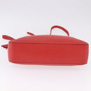 GUCCI Hobo Shoulder Bag Leather Orange Gold Tone 336659 Auth ki6731V-9