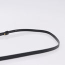 CELINE Trio Large Shoulder Bag Leather Black Gold Tone Auth ki6732V-8