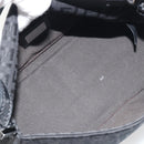 FENDI Zucchino Canvas Mamma Baguette Shoulder Bag Black Silver Auth ki6734M-19