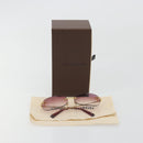 LOUIS VUITTON Desmayo Rectangle Sunglasses Metal Pink Gold Z0089U Auth ki6735M-12