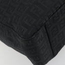 FENDI Zucchino Canvas Hand Bag Black Silver 8BH031 Auth ki6737-11