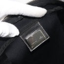 FENDI Zucchino Canvas Hand Bag Black Silver 8BH031 Auth ki6737-16