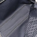 FENDI Zucchino Canvas Hand Bag Black Silver 8BH031 Auth ki6737-17