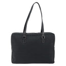 FENDI Zucchino Canvas Hand Bag Black Silver 8BH031 Auth ki6737-3