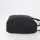 FENDI Zucchino Canvas Hand Bag Black Silver 8BH031 Auth ki6737-4